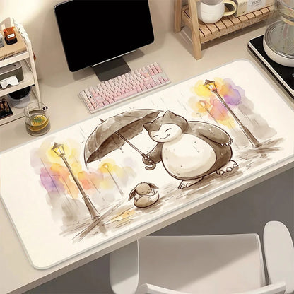 Snorlax Anime Gaming Mouse Pad – Pokémon Cartoon Non-Slip Desk Mat for Laptop & PC Setup