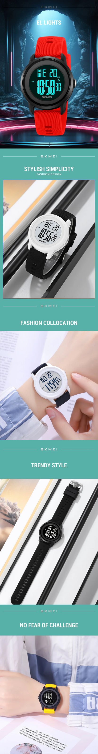 SKMEI 2218 Waterproof LED Digital Sport Watch (Unisex)
