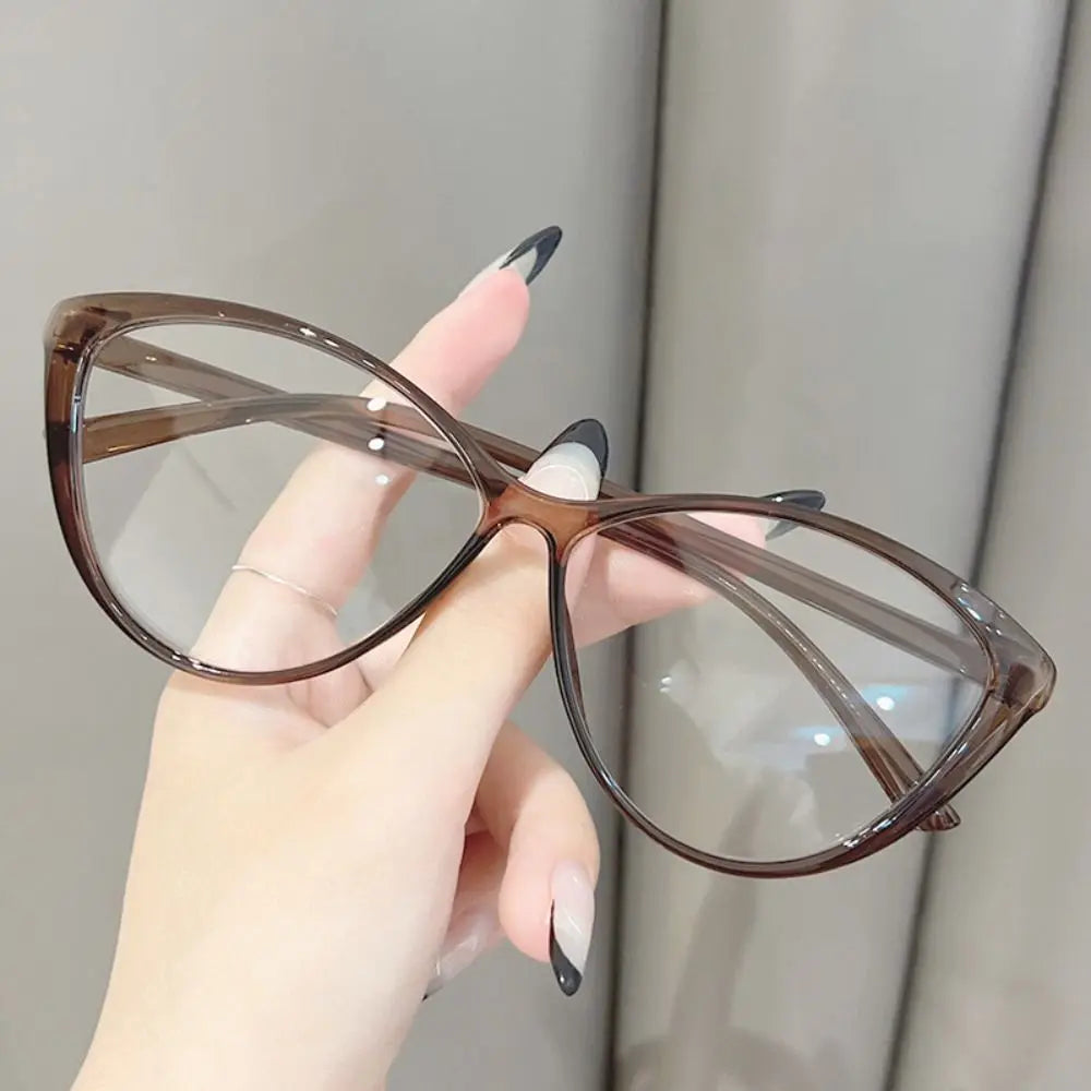 Y2K Retro Oval Glasses for Women – Sweet & Cool Vintage Eyewear with Anti-Blue-Light Lenses for Reading & Computer Use