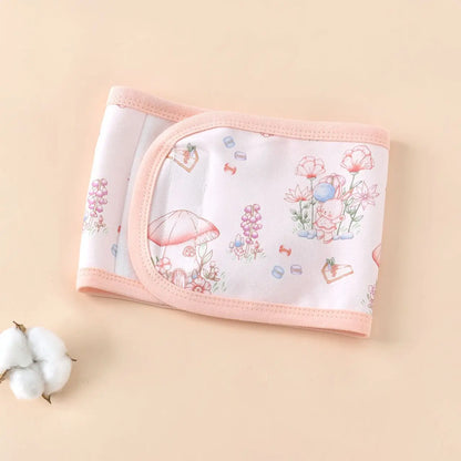 Faja suave para bebé con paquete térmico de frijoles rojos – Envoltura abdominal de dibujos animados para bebés para calor, alivio de gases y comodidad estomacal