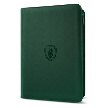 Carpeta con cremallera para cromos de 9 bolsillos | Álbum de cartas de carga lateral de 360 bolsillos con cubierta de cuero PU de primera calidad