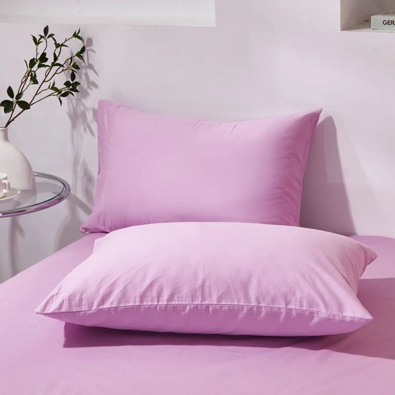 Funda de almohada de algodón premium – Funda de almohada de algodón peinado suave y transpirable para un sueño cómodo