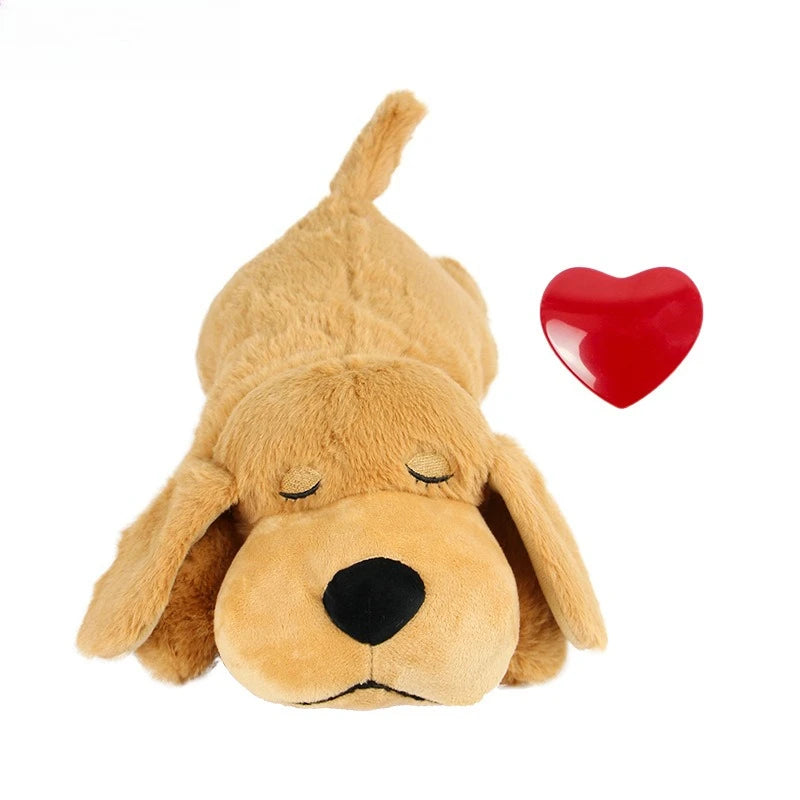 Pet Soothing Heartbeat Plush Toy – Comfort Companion for Dogs, Anxiety Relief & Sleep Support, Cozy Gift for Furry Friends
