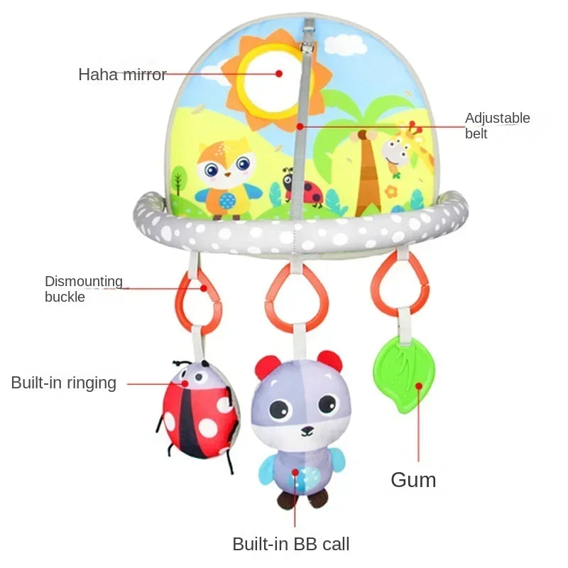 Juguete Colgante para Asiento de Bebé – Sonajero Colgante para Centro de Actividades Infantiles, Juguete Sensorial para Cochecito y Cuna para el Desarrollo Temprano, Juguete para Patadas para Bebés, Regalo para Niños Pequeños y Recién Nacidos