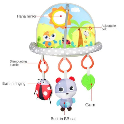 Juguete Colgante para Asiento de Bebé – Sonajero Colgante para Centro de Actividades Infantiles, Juguete Sensorial para Cochecito y Cuna para el Desarrollo Temprano, Juguete para Patadas para Bebés, Regalo para Niños Pequeños y Recién Nacidos
