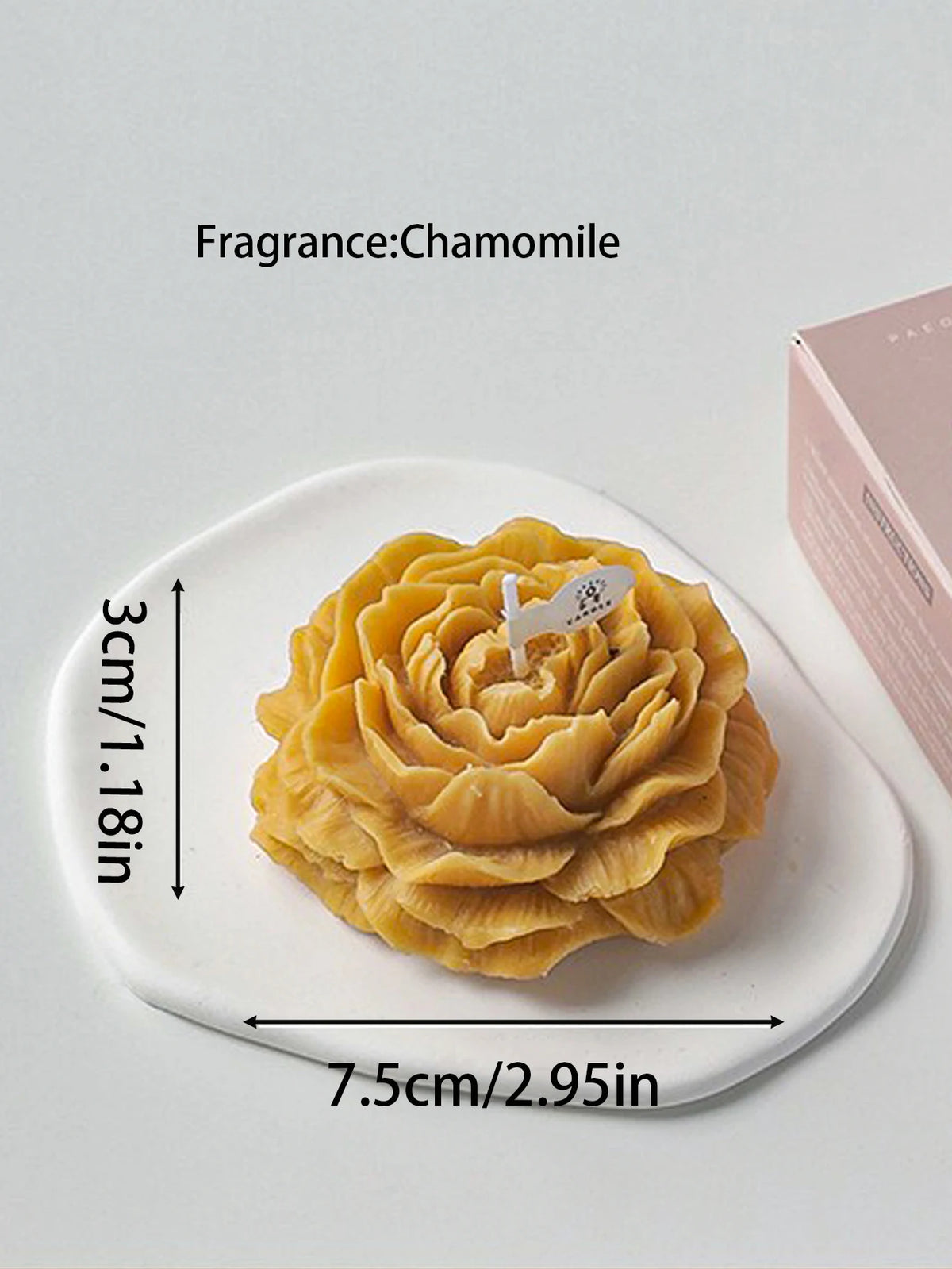 3D Peony Flower Scented Candle – Creative Aromatherapy Candle for Wedding Decor, Valentine’s Day Gifts, Souvenirs & Home Decoration