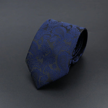 Corbata de hombre de fantasía con perro de dibujos animados, Paisley, rayas y lunares para negocios y bodas
