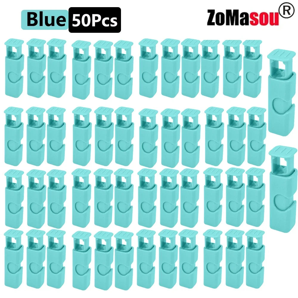 1/50PCS Reusable Food Sealing Clips – Spring Clamp Bag Clips for Bread, Snacks & Wrap Bags, Fresh-Keeping Kitchen Storage Organizer
