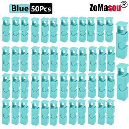 1/50PCS Reusable Food Sealing Clips – Spring Clamp Bag Clips for Bread, Snacks & Wrap Bags, Fresh-Keeping Kitchen Storage Organizer
