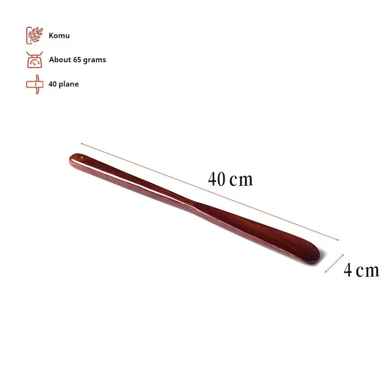 1PC Portable Wooden Shoehorn – Mini Short-Handled Solid Wood Shoe Spoon, 16/40cm Travel Shoe Dressing Aid & Footwear Accessory