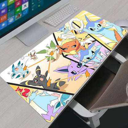 Pokémon Eevee Kawaii Gaming Mouse Pad – Anime Rubber Desk Mat for PC, Laptop & Keyboard Setup