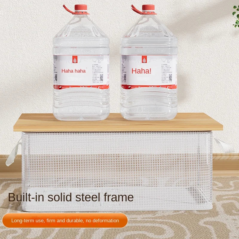 Transparent PVC Storage Box – Waterproof Underwear Organizer Basket with Solid Steel Frame for Home, Bedroom & Dormitory Organization