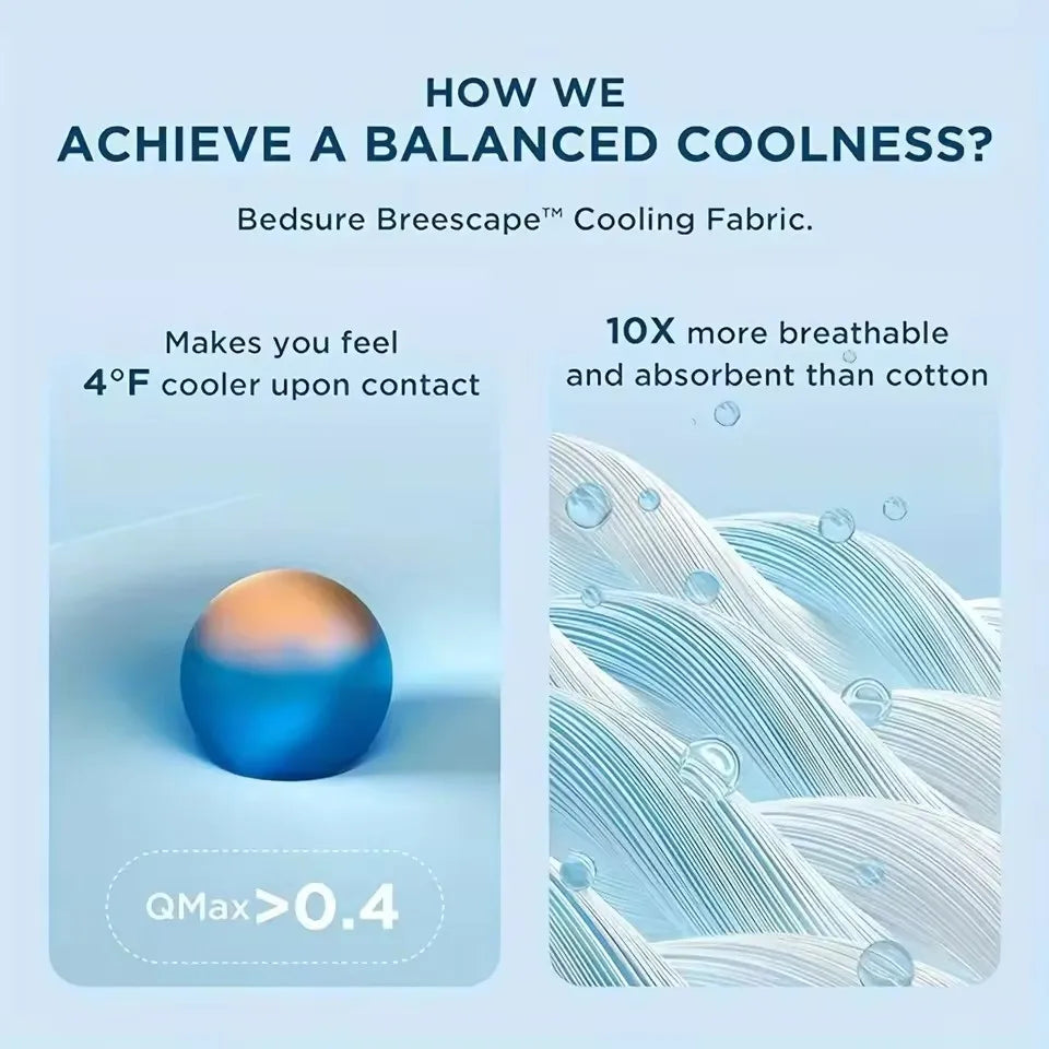 Manta Refrescante de Verano – Colcha Ligera y Transpirable para Cama con Comodidad de Aire Acondicionado