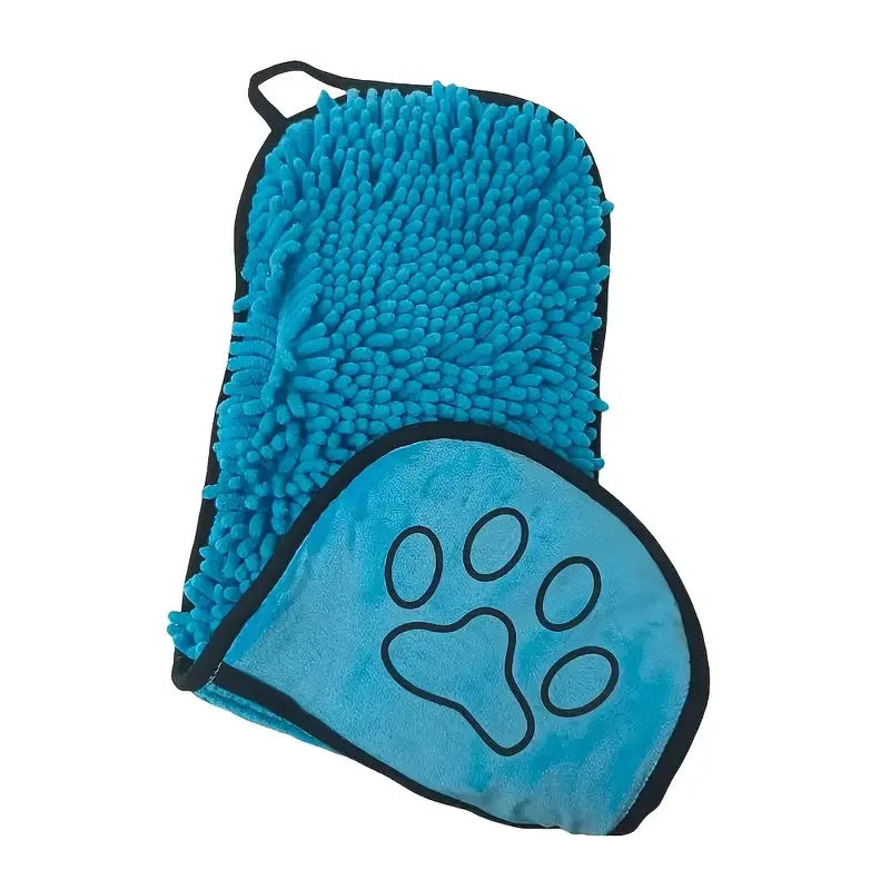 Quick-Dry Pet Bath Towel – Soft Super-Absorbent Dog Bath Robe & Cat Towel, Convenient Washcloth for Pet Cleaning, Bathing & Grooming