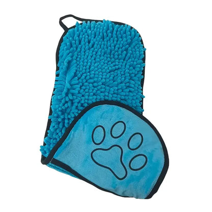 Quick-Dry Pet Bath Towel – Soft Super-Absorbent Dog Bath Robe & Cat Towel, Convenient Washcloth for Pet Cleaning, Bathing & Grooming