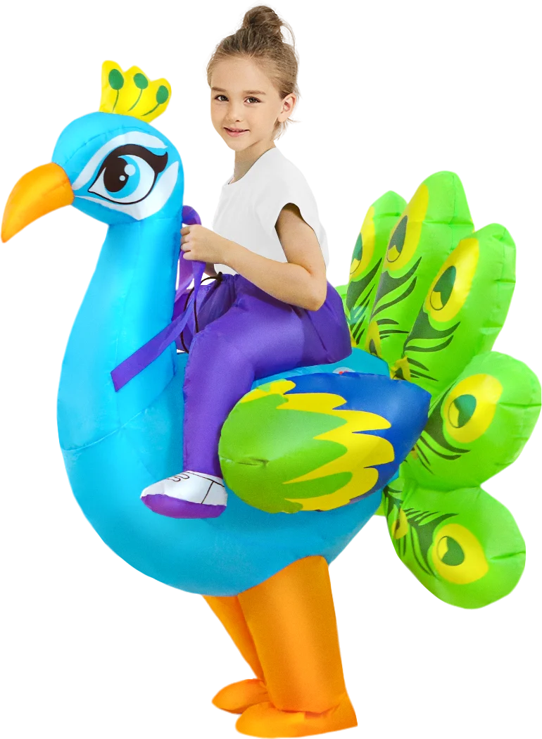 Kids’ Dinosaur Inflatable Costume – Fun Cosplay Party Outfit for Boys & Girls, Halloween, Christmas, Purim & Dress-Up Events