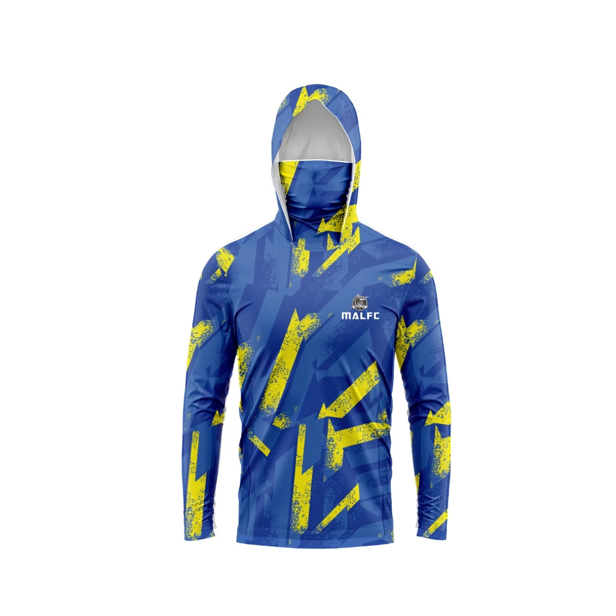 MALFC Men's Hooded Fishing Shirt – Long Sleeve UV Protection Performance Fishing Apparel for Outdoor Adventures