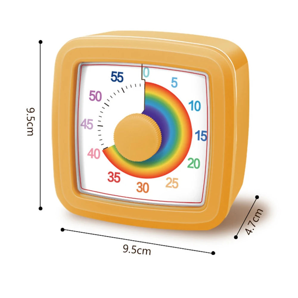 Temporizador visual de 60 minutos para niños - Temporizador de cuenta atrás para tareas, aprendizaje, estudio y gestión del tiempo