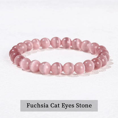 Bracelet en perles d'améthyste naturelle – Bracelet extensible en cristal véritable pour hommes et femmes, bijou de méditation yoga et accessoire de mode
