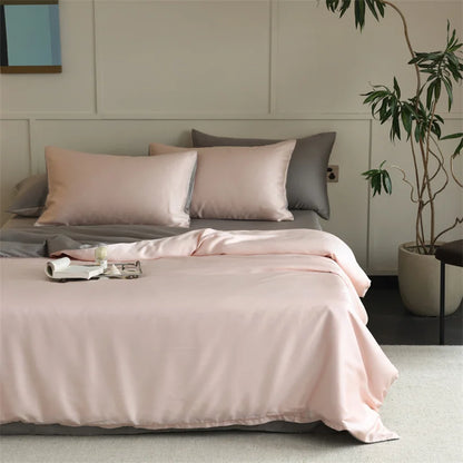 100% Mulberry Silk Bedding Set – Luxury Duvet Cover, Bed Sheet & Pillowcase Set