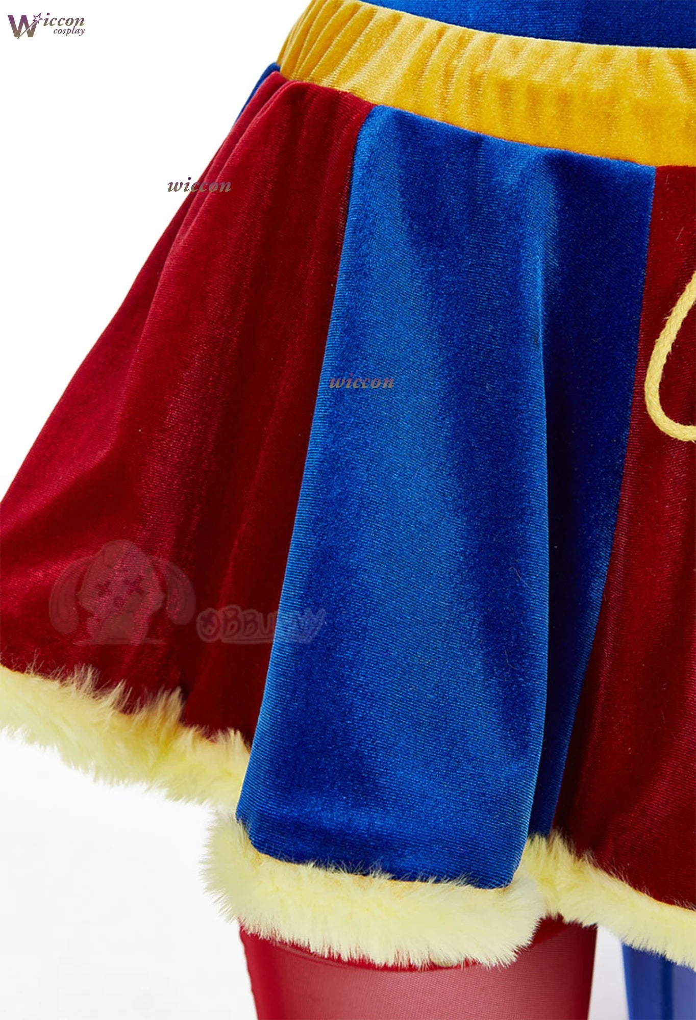 Clown Circus Cosplay Costume – Original Design Adult Set (Pomnii Wig, Hat, Velvet Skirt, Carnival/Christmas Outfit)