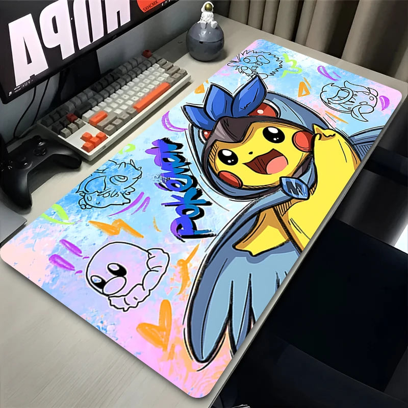 Pikachu Pokémon Large Gaming Mouse Pad – Rubber Desk Mat for Keyboard & PC Setup Kawaii Anime Style