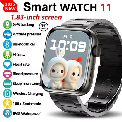 Watch 11 Smartwatch – GPS Bluetooth Calling NFC Smart Watch with Body Temperature Monitor & Always-On Display for Android & iPhone