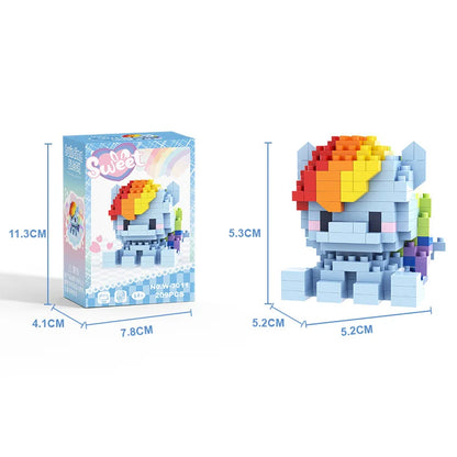 My Little Pony Equestria Girls Building Blocks – Twilight Sparkle Cartoon Character Figure Construction Toy for Children