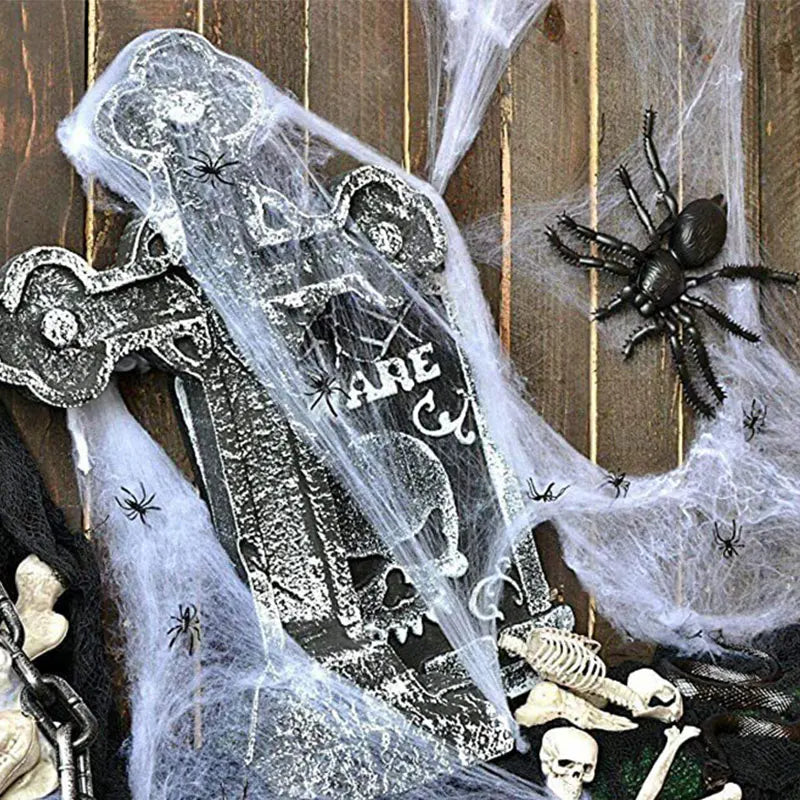 1PC Halloween Foam Skeleton Tombstone Decoration – Grave Bat & Ghost Horror Prop for Haunted Houses, Halloween Parties & Spooky Home Decor