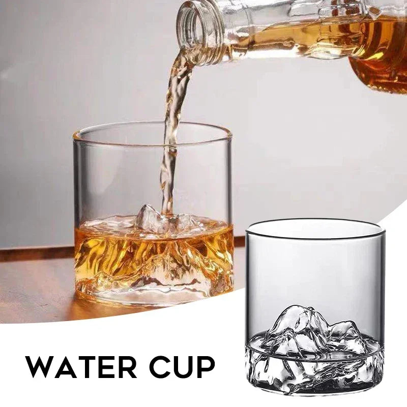200/300ML Creative Mountain Glass Cup, Japanese Style Tea Cup, Aesthetic Glass Water Mug, Household Drinking Cup, Unique Gift