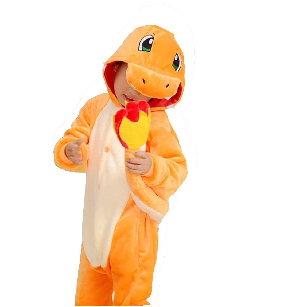 Kids Kigurumi Cosplay Costume – Full Body Onesie Pajamas Sleepwear for Boys & Girls, Halloween, Christmas & Dress-Up Gift Outfit