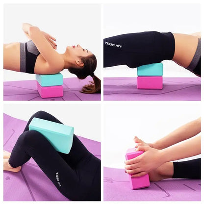 2 PCS Briques en mousse EVA pour le yoga – Outils de soutien légers pour le yoga, les étirements, l'entraînement de danse, la mise en forme du corps et les exercices de fitness