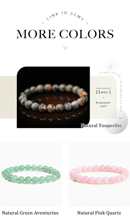 Pulsera de Cuentas de Piedra Natural – Pulsera de Gemas de Amatista, Ojo de Tigre, Cuarzo Cristal y Ágata para Mujeres y Hombres, Regalo de Joyería de Energía Reiki