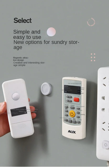 Magnetic Remote Control Holder – Adhesive Wall Mount Organizer for TV Remotes, Home & Office Storage