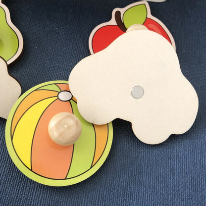 Jouet de puzzle en bois Montessori pour bébé – Jeu d'apprentissage éducatif pour les tout-petits de 1 à 3 ans, activité de développement cérébral d'association de formes pour enfants, cadeau d'anniversaire et jouet d'apprentissage précoce