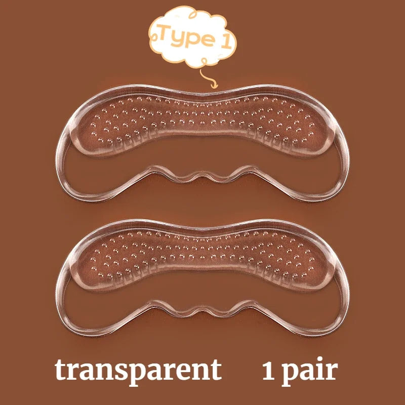2PCS Invisible Silicone Gel Heel Pads – Adhesive Back Heel Protector Patches for Shoes, Cushioned Foot Care & Comfort Inserts