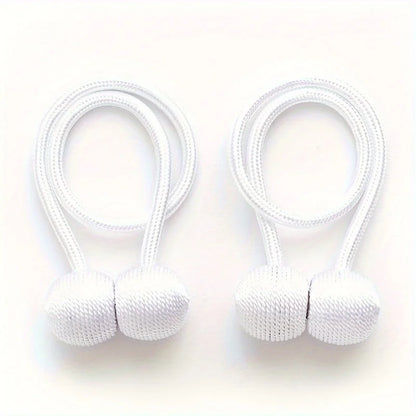 2PCS Magnetic Curtain Tiebacks – Earphone Design Curtain Holdbacks for Home, Bathroom & Shower Curtains, Decorative Buckle Accessories