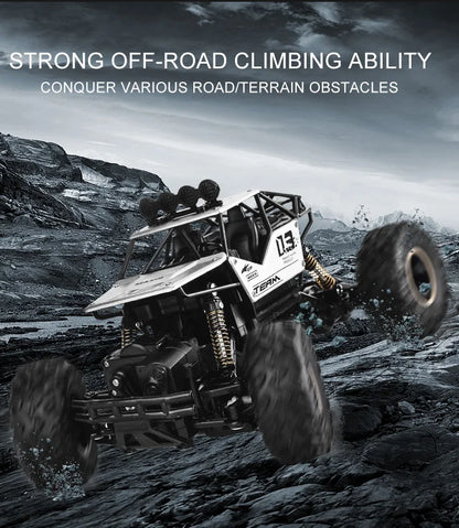 Oike Coche teledirigido 4x4 todoterreno 4WD RC Rock Crawler, coche RC de carreras y drifting todoterreno para niños y adultos
