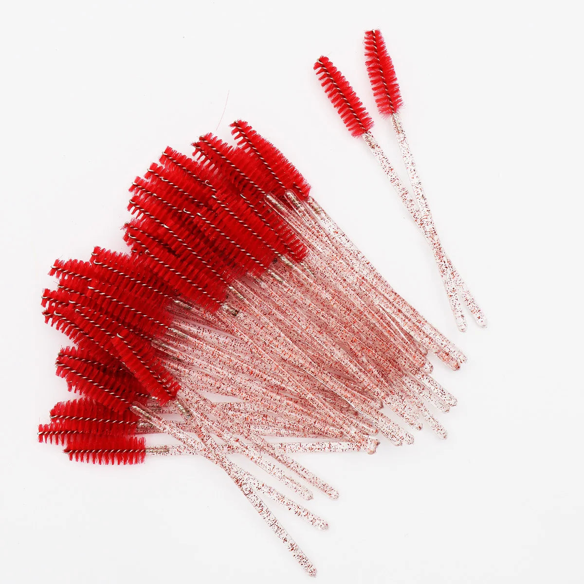 50 peines de cristal para pestañas, varitas de máscara desechables para extensiones de pestañas, aplicación de maquillaje y herramientas de belleza profesionales