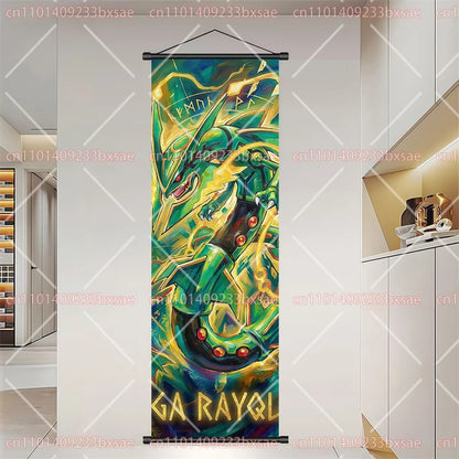 Póster HD de desplazamiento de pared de anime de Pokémon – Dragonite, Gengar, Pikachu, Charizard y legendarios