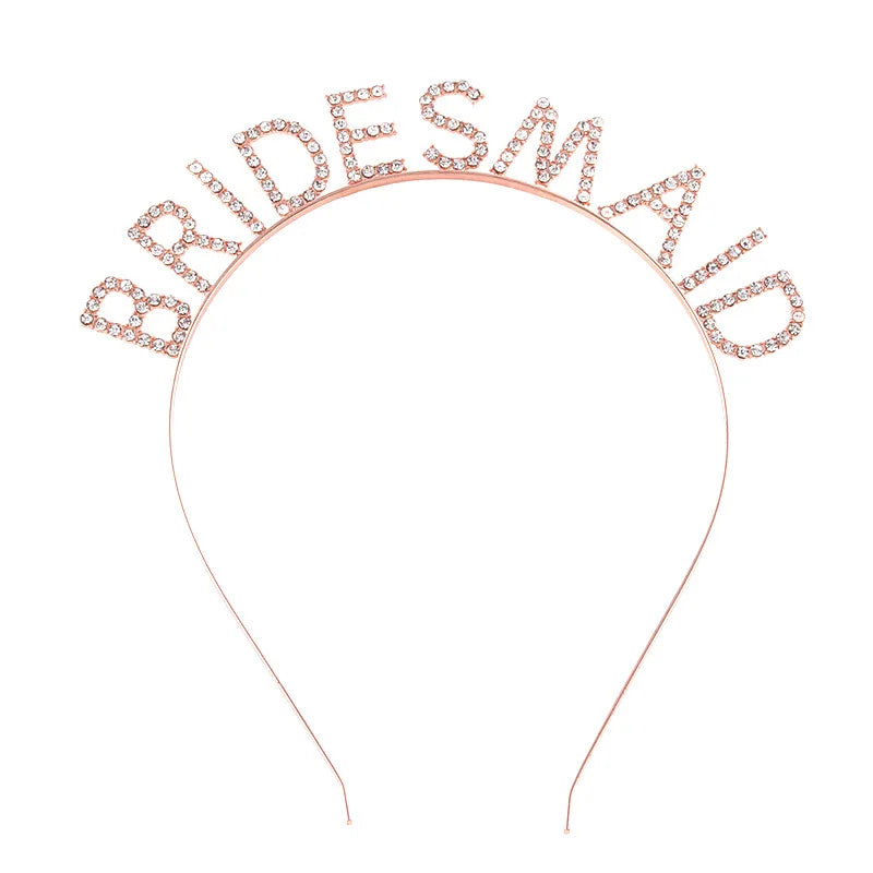BRIDE Crystal Headband – Bridal Hair Accessory for Weddings, Bachelorette Parties & Bridesmaids