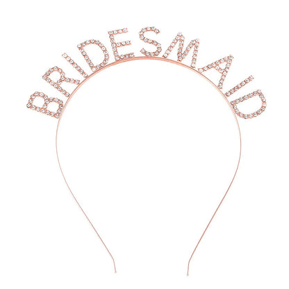 BRIDE Crystal Headband – Bridal Hair Accessory for Weddings, Bachelorette Parties & Bridesmaids