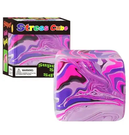 Schylling Needoh Nice Cube Sensory Nice-Sicle Stress Relief Squishy Cube Anti-Anxiety Squeeze Object For Focus ADHD Population