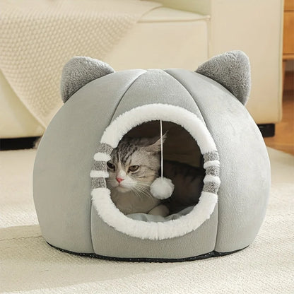Panier dôme pour chat, niche pour chien, canapé douillet, tente de couchage douce pour petits et moyens chats et chiens