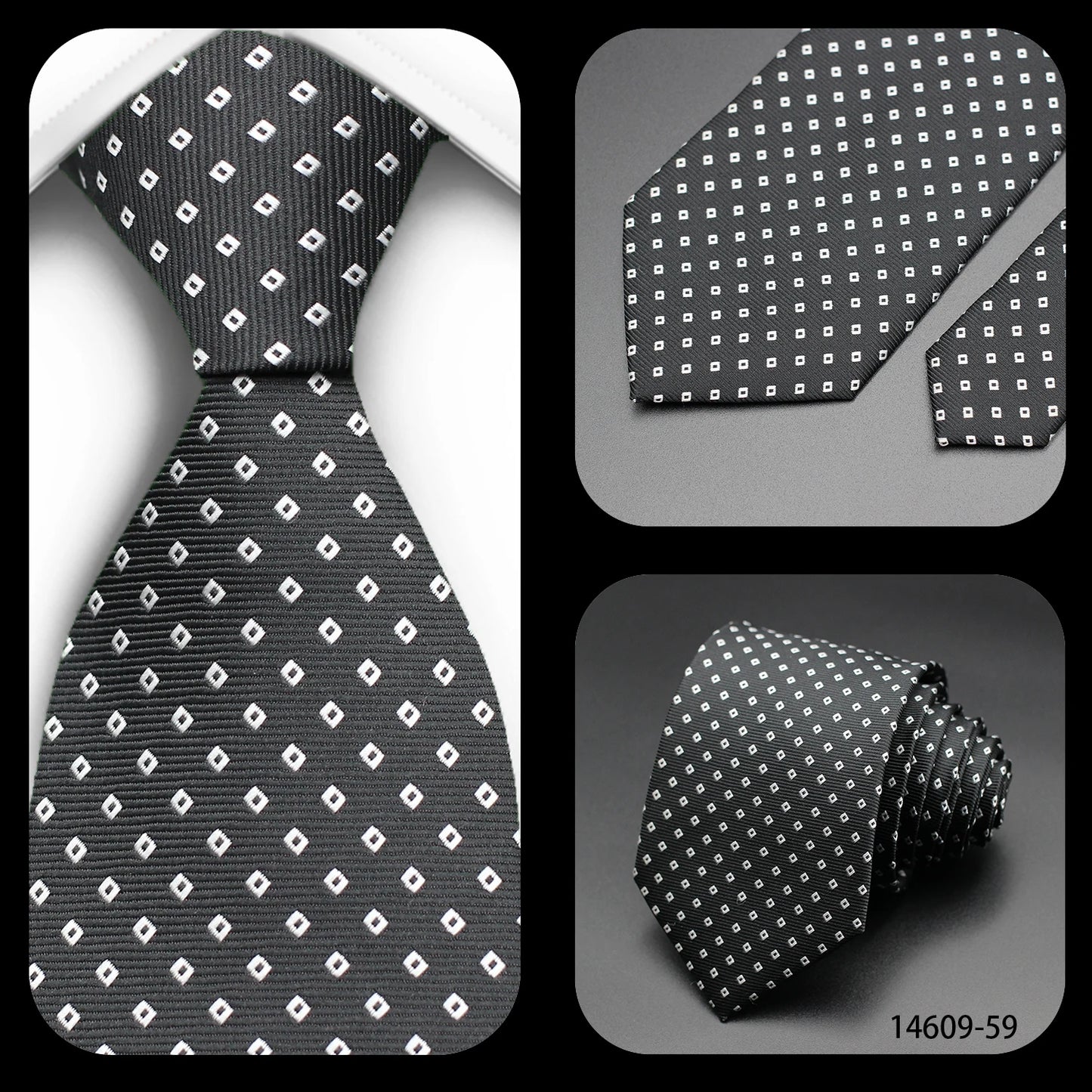 Corbata Floral de Puntos para Hombre – Corbata Casual de Moda Azul Roja Amarilla para Negocios, Bodas y Ocasiones Formales | Accesorio de Regalo