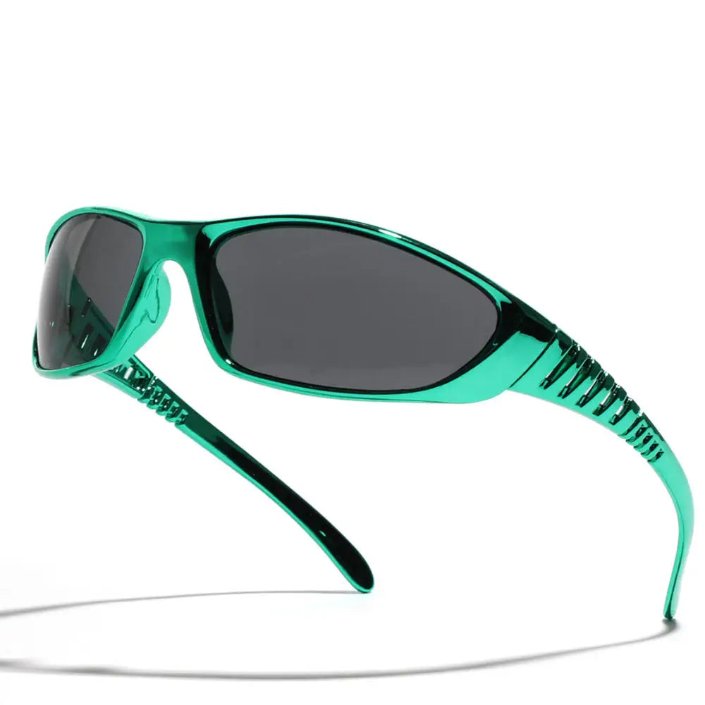 Y2K Silver Hollow-Out Sunglasses – Futuristic Metallic Fashion Eyewear for Women & Men, Trendy Tech-Inspired Shades