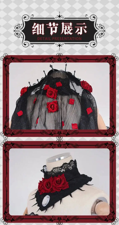 Identity V Psychologist Emily (Everlasting Night Patient) Cosplay Costume – Halloween Party Outfit Series Game Dress Suit for Roleplay & Convention Events