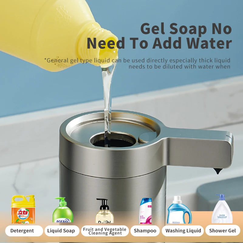 270ml Automatic Touchless Soap Dispenser – Smart Infrared Sensor Liquid Soap Dispenser with 304 Stainless Steel for Kitchen & Bathroom