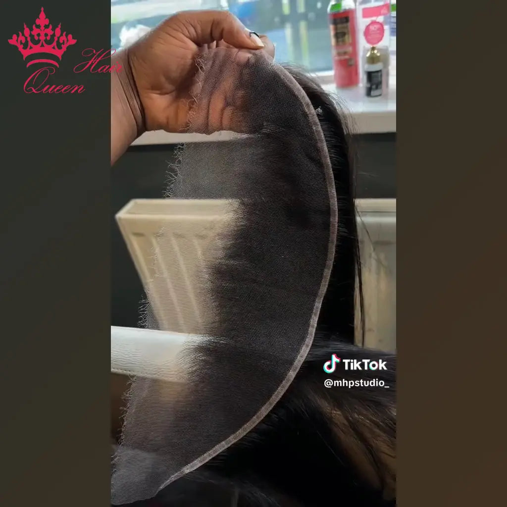 Frontal y cierre de encaje invisible HD de cabello humano virgen con ondas o liso – 13x6, 13x4, 7x7, 6x6, 5x5, 4x6 y 4x4