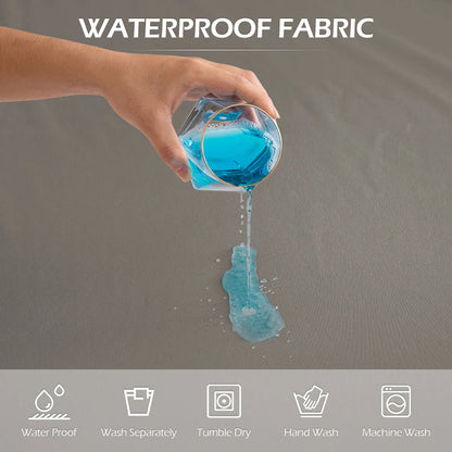 Protège-matelas 100 % imperméable – Housse de matelas ajustée avec bande élastique pour lits simples, doubles, Queen et King
